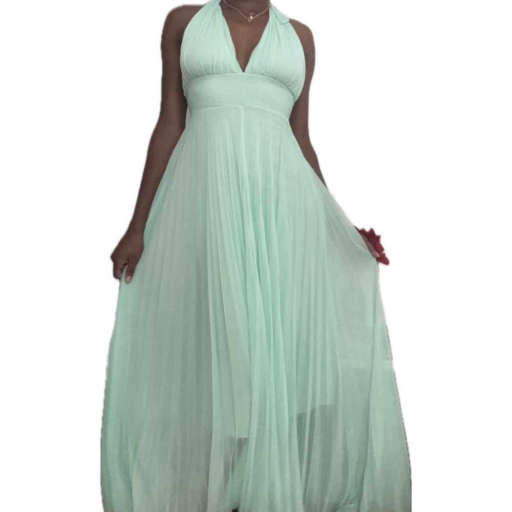 Joyce Leslie Light Green Halter Dress